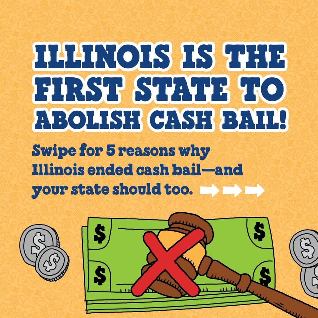 Ben & Jerry'sのインスタグラム：「Illinois ended the racist and predatory practice of cash bail, and your state should, too. No one should be imprisoned simply because they can't afford to buy their freedom. Take action now at the link in our bio!」