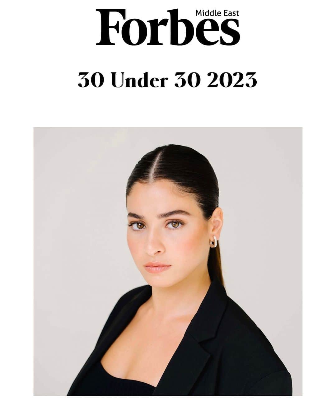 ユスラ・マルディニさんのインスタグラム写真 - (ユスラ・マルディニInstagram)「Forbes 30 UNDER 30!! Beyond humbled to join the incredible talents on Forbes 30 Under 30 Middle East. Here's to embracing challenges and pushing boundaries.」11月18日 2時22分 - yusramardini