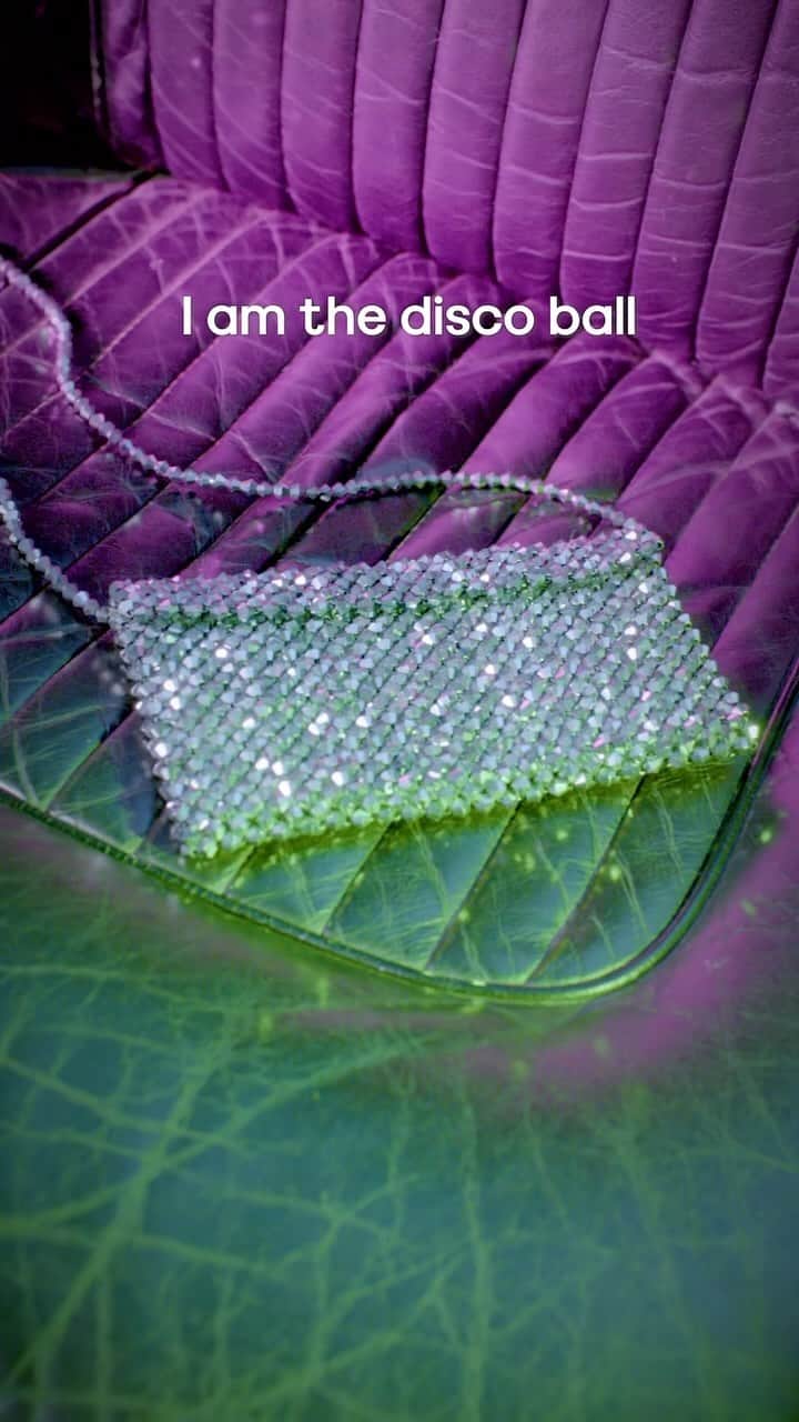 ASOSのインスタグラム：「We’re en-route. 🪩👜  ASOS DESIGN beaded mini crossbody bag [126883648]」