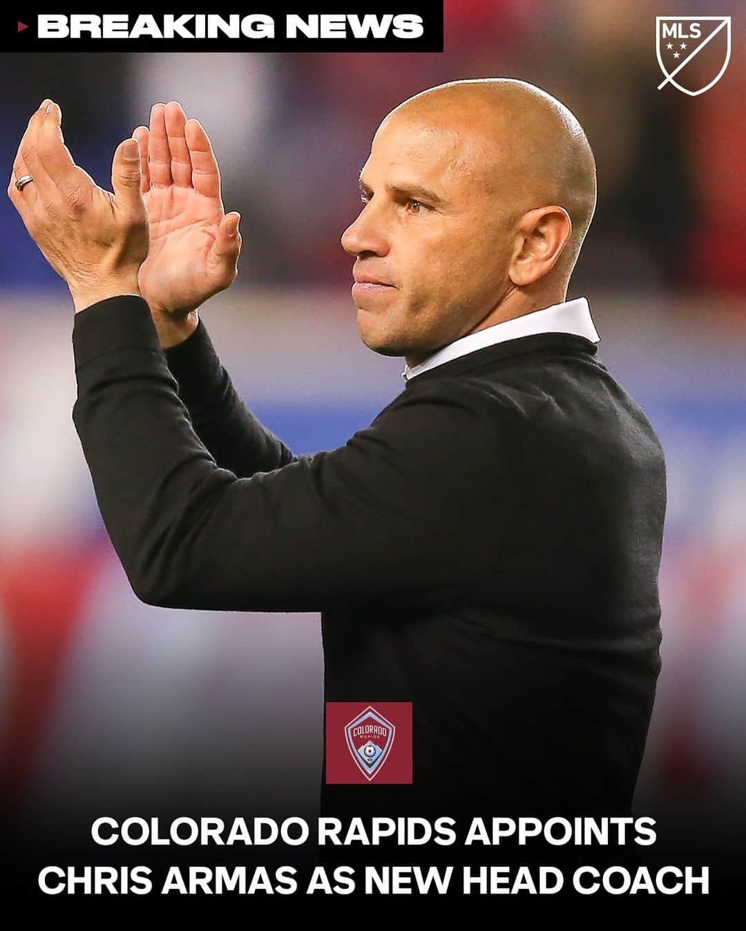 Major League Soccerのインスタグラム：「The call to Colorado. Chris Armas is the new head coach for the @coloradorapids ahead of the 2024 season.」