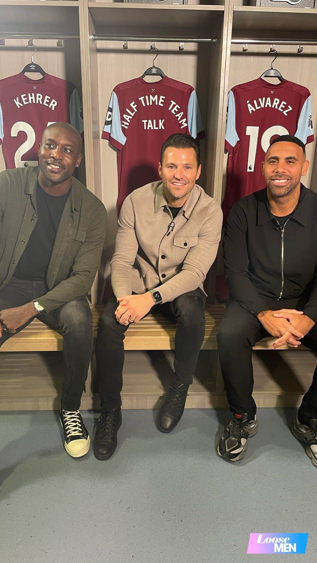 ウェストハム・ユナイテッドFCのインスタグラム：「Following the launch of Loose Men’s Half-Time Team Talk campaign, Loose Man, Mark Wright went to West Ham where former player Anton Ferdinand and football coach Carlton Cole, opened up about how important the campaign is, whilst sharing their own experiences ❤️👏   #loosemen #halftimeteamtalk #markwright #antonferdinand #carltoncole #rioferdinand #westham #westhamunited #mentalhealth #malementalhealth #mentalhealthawareness」