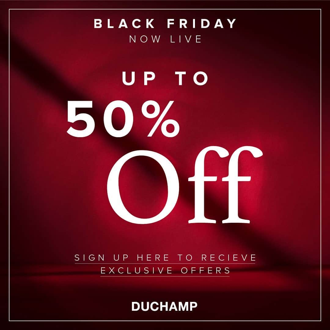 ドゥシャンのインスタグラム：「Upgrade your look with up to 50% off all the pieces a gentleman needs in our exclusive Black Friday sale. Shop now at https://duchamplondon.com/ #duchamplondon #blackfriday」