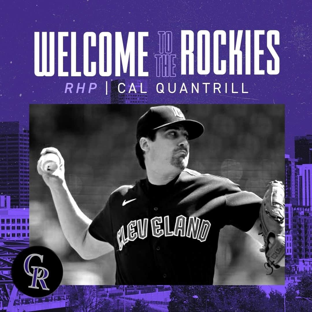 コロラド・ロッキーズのインスタグラム：「Welcome to the Mile High City, @cal_quantrill47!」