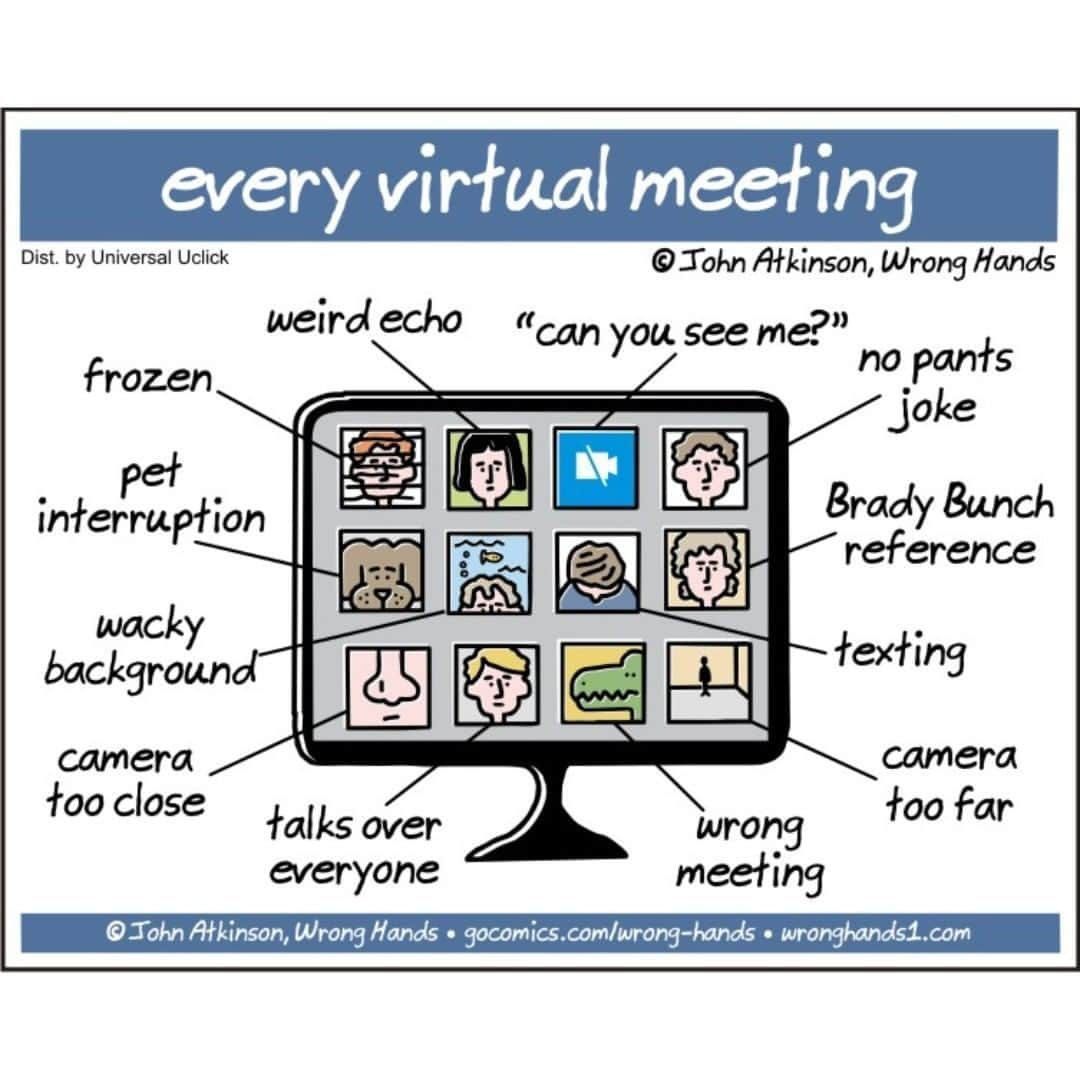 9GAGさんのインスタグラム写真 - (9GAGInstagram)「Which one are you? ✍🏻 @wrong.hands - #comic #virtualmeeting #videocall #zoom #9gag」11月18日 4時01分 - 9gag