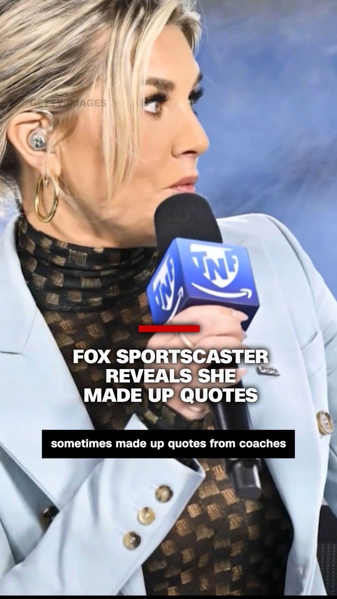 のインスタグラム：「Former NFL sideline reporter Charissa Thompson admitted she fabricated quotes from coaches during an interview on the "Pardon My Take" podcast.  After saying she used to make up reports when working as an NFL sideline reporter earlier in her career, Thompson, a Fox Sports and Amazon Prime Video "Thursday Night Football" host, has since apologized.  Read more at the link in our bio.」