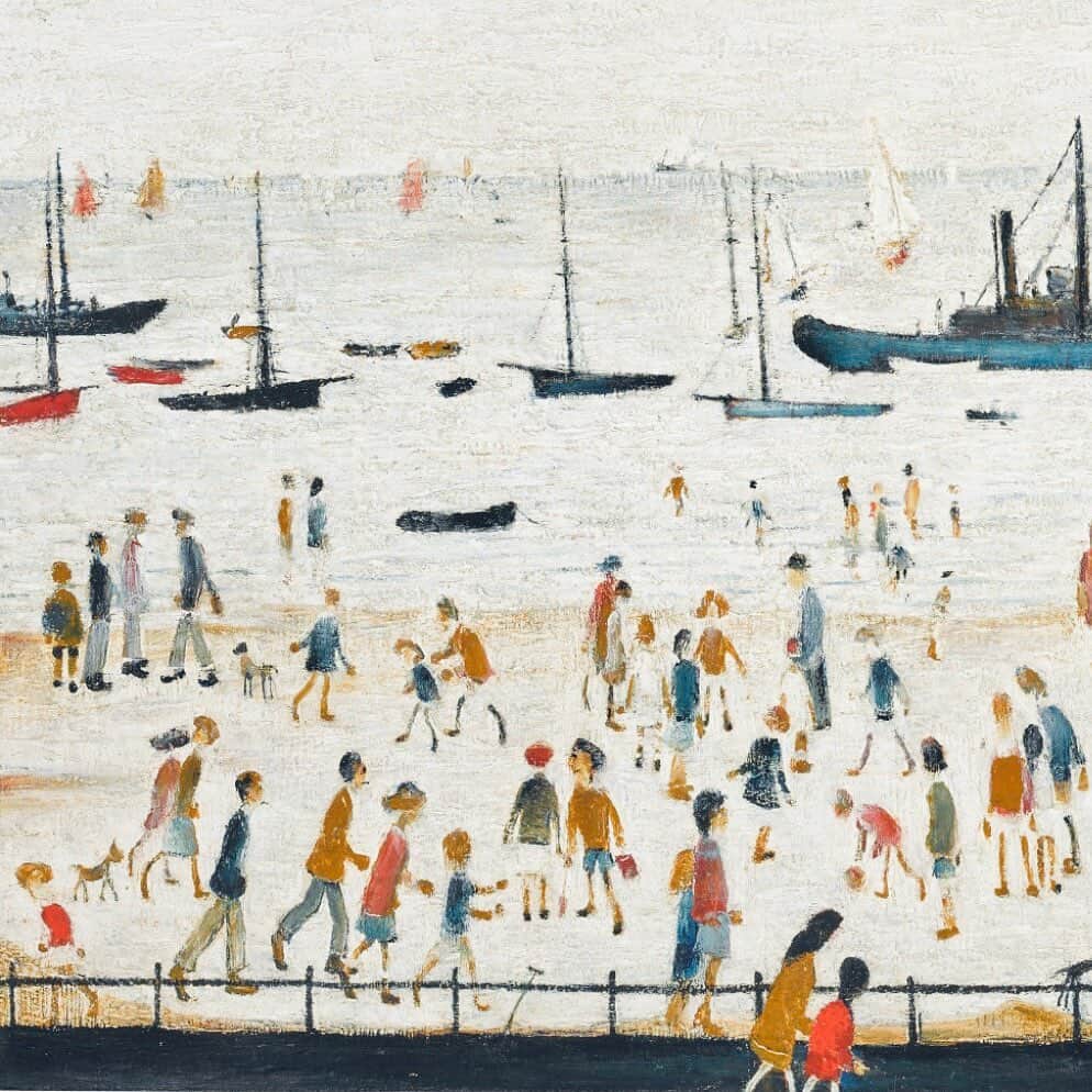 サザビーズさんのインスタグラム写真 - (サザビーズInstagram)「“I'm very fond of ships. The sea, too, I love. To watch it is like letting off steam: it's so vast.” –L.S. Lowry   The sea was a lifelong inspiration for L.S. Lowry—some of his first drawings as a child are of little ships, and we see the subject recur in various iterations throughout his career. In ‘Beach Scene, Lancashire’ (1947), the crowds that would have filled his best known scenes of industrial towns in England seem to be transposed to the coast, allowing the viewer to compare their behavior in these two different settings. Swipe to take a closer look.   This work will headline our Modern British & Irish Art Evening Auction on 21 November, and the exhibitions are open to the public until 17-21 November. Discover more at the link in bio.   #SothebysModBrit #SothebysModern #LSLowry」11月18日 4時29分 - sothebys