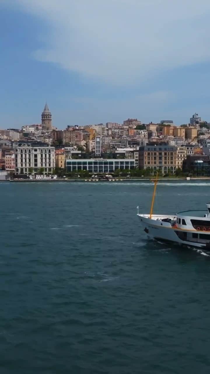 The Peninsula Hotelsのインスタグラム：「Perched between the iconic ferries and the enchanting Galata Tower, @thepeninsulaistanbulhotel blends into its breathtaking landscape.」