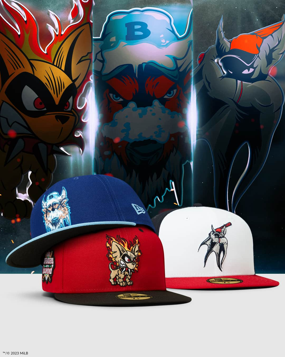 ニューエラ・キャップのインスタグラム：「Your favorite hometown heroes. Minor League Baseball and Marvel team up for the latest collection, available now at New Era.」