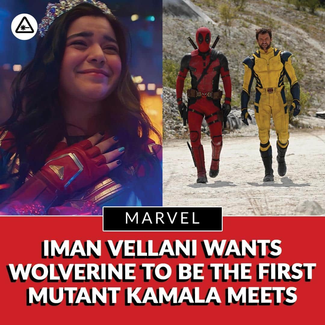 クリス・ハードウィックのインスタグラム：「Iman Vellani is a big fan of Hugh Jackman's Wolverine and wants Kamala to meet him ASAP.   interview in bio」