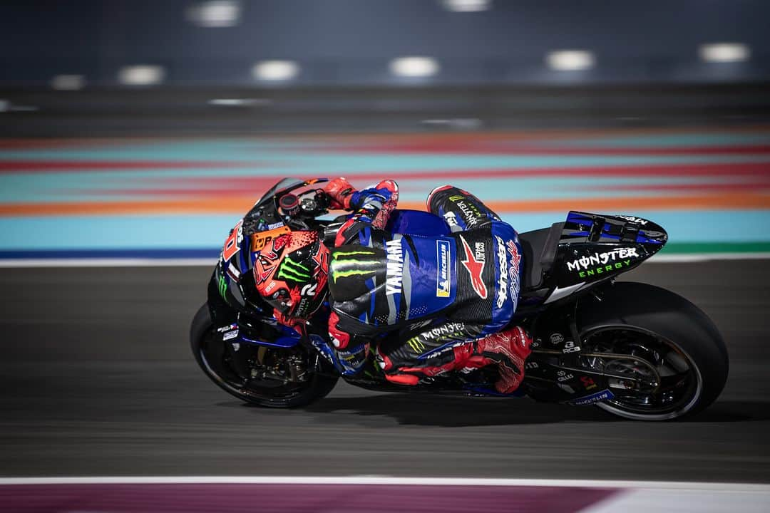 YamahaMotoGPのインスタグラム：「💬 @fabioquartararo20, Grand Prix of Qatar - Practice Result - 21st:  "We were not lucky with the yellow flags, but we also tried something on the first time attack that went wrong. Our lap time looks really bad in the classifications, but I think that tomorrow we will have the potential to make a great lap time. Hopefully we can get into Q2. It’s not going to be easy, Q1 is always like a jungle. We aim to make another step. Our pace is not that bad, so I think we have great potential."  #MonsterYamaha | #MotoGP | #QatarGP」