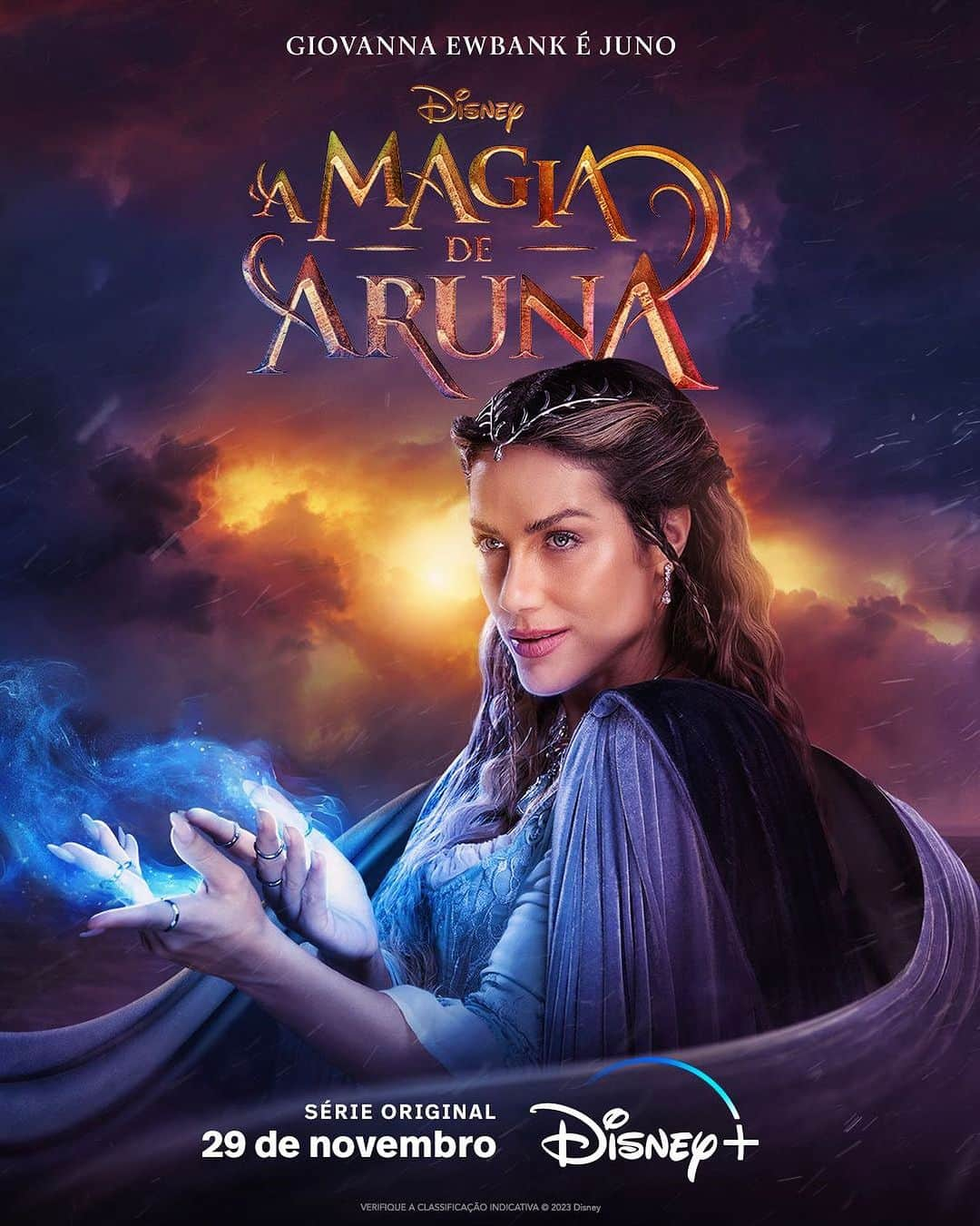 Giovanna Ewbankのインスタグラム：「A gente sempre sonha em ser princesa da Disney, mas ser uma bruxa da Disney foi além das minhas expectativas 🥹.  Dia 29 de novembro estreia “A Magia De Aruna”, série que eu tenho a honra de protagonizar junto com artistas mulheres incríveis! Uma série lúdica, linda, cheia de efeitos especiais pra gringo nenhum botar defeito e com um elenco incrível.   Sonhem sempre. Sonhem grande. Ousem Sonhar. Sonhos se realizam e a Giovanna que queria ser atriz desde muito novinha, tá muito feliz com a realização desse sonho! (até emocionei agora 😮‍💨)  VEM, JUNO! VEM, A MAGIA DE ARUNA! 🧙‍♀️🧙🏾‍♀️🧙🏻‍♀️  Já consigo ver os olhinhos dos meus filhos brilhando vendo a mamãe como uma personagem da @disneyplusbr 🥰  @disneyplusbr  @jamillymariano  @erikajanuza  @cleo  @suzipires」