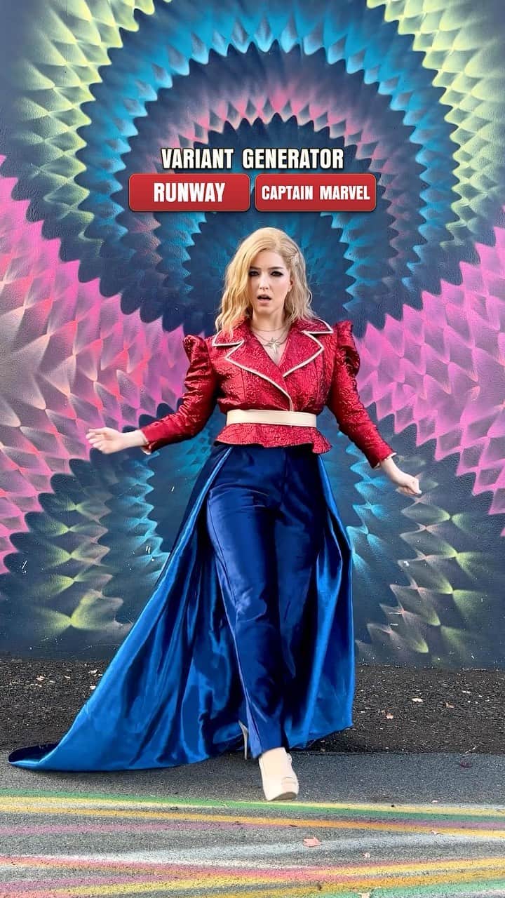 Marvel Entertainmentのインスタグラム：「What kind of Captain Marvel variant will the #MarvelComics Cosplay Variant Generator call down from space today?  🪡: @cowbuttcrunchies」