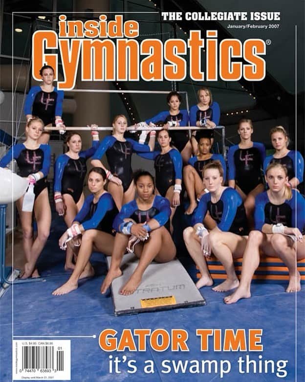 Inside Gymnasticsのインスタグラム：「Flashback Friday! The Florida Gators were on the cover of the Jan/Feb 2007 issue of Inside Gymnastics magazine! 🐊The Gators went on to win their first SEC title in 18 years that season! 🏆」