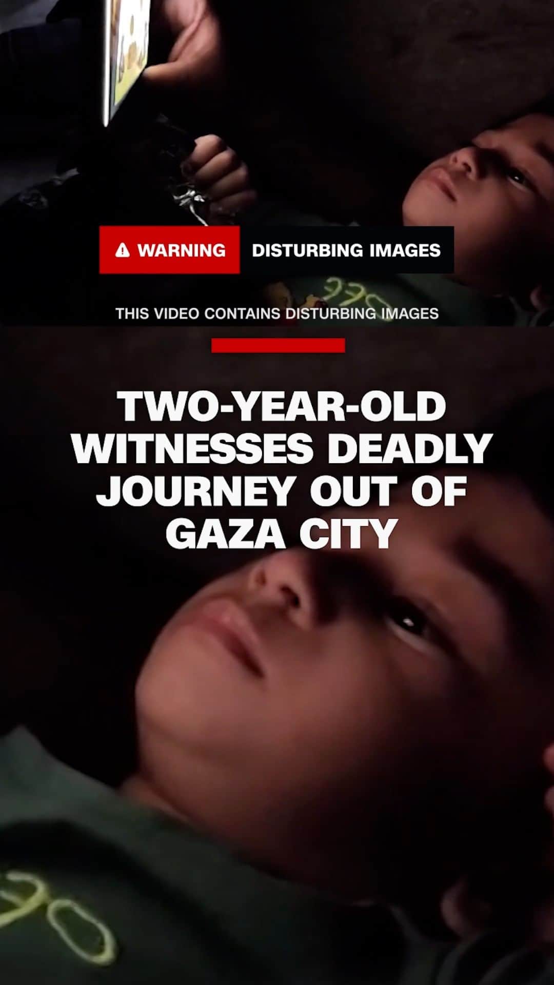 CNNのインスタグラム：「A Palestinian family films their evacuation from Gaza City after being forced to leave their homes by Israeli ground forces. Israel says they have tried to call people in Gaza to evacuate areas where military operations are underway to minimize civilian casualties.  But there has been worldwide criticism on the number of deaths in Gaza. The Hamas-controlled Gaza Ministry of Health says more than 11,400 people have been killed, including about 4,700 children. CNN’s Jomana Karadsheh reports.」