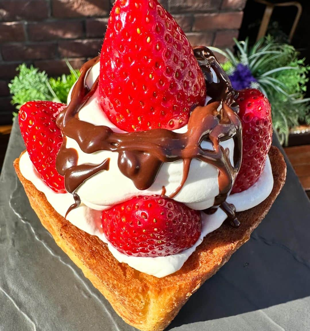 Coffee & Toast Tokyoさんのインスタグラム写真 - (Coffee & Toast TokyoInstagram)「"どっしり"いちごのタルトぱん‼︎ 🍓🍓🍓🍓🍓🍓🍓🍓🍓  “When someone asks if You’d like tart or bread, why not say you want cake and pie?”  サクサクのタルト仕立てに焼き上げたパンにホイップクリーム、チョコレートクリーム。 いちごを添えて！  クリーミーなホイップクリームとほろ苦チョコレート、甘酸っぱいストロベリーの組み合わせ、たまらんです😋😋😋  . . . . . #どっしりいちごのタルトぱん #🍓  #strawberry  #tart  #strawberries  #いちご  #イチゴタルト  #strawberrytart  #苺  #いちごスイーツ   #三軒茶屋ランチ  #世田谷線カフェ  #パンスタグラム  #東京カフェ  #三軒茶屋カフェ #三軒茶屋  #パン #三茶カフェ  #三茶 #田園都市線カフェ #コーヒーアンドトースト  #coffeeandtoast #foodie  #foodiegram #chocolategram #甘酸っぱい  #どっしり」11月18日 17時37分 - coffeetoast2