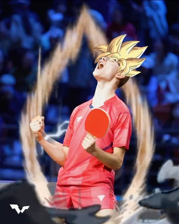 ITTF Worldのインスタグラム：「Go Super Saiyan this Saturday with Felix Lebrun 🗣🔥⚡️ ⁠ ⁠ #WTTLanzhou #TableTennis #PingPong」
