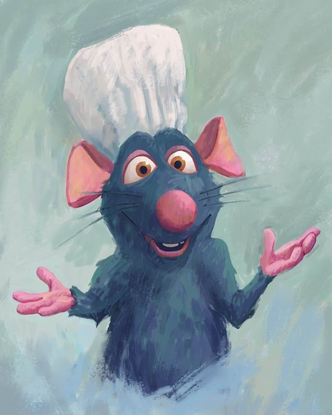 Disney Pixarのインスタグラム：「Picture this: Anton Ego’s coming for dinner, but you can't make him ratatouille. What do you serve instead? 👨‍🍳」