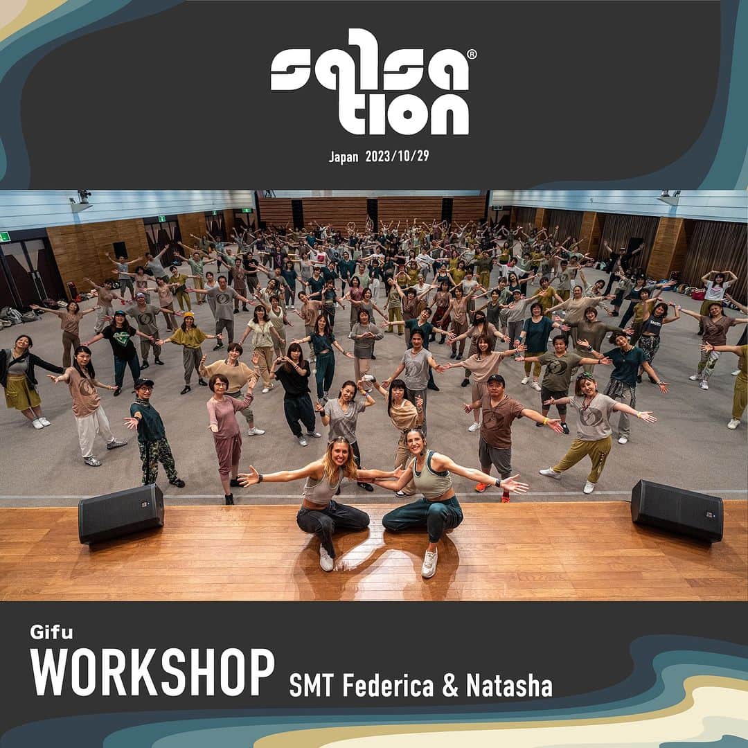 グレイス・カサリーノのインスタグラム：「2023.10.29(日)-岐阜県 SALSATION®︎ WORKSHOP with SMTs Federica & Natasha  The experience learning about SALSATION®︎ with your heart❤︎  @fede.ica.dance  @natashabakhmat   (STAFF) 鈴木法王・長縄泰典・山原里佳・松尾順子・吉田雅美・土井幸穂・濱嶋美佐子・山本裕子・児玉美加子・岡本和寛・岡本ルリ子・竹村歩美・山田理恵・岡本可菜・森尾祐子・家田麻衣・植田みどり・永吉恵子・神村多美恵  (HOST) Miyuki  #salsationjapan #salsationfitness #salsationlove #dance #fitness #meraki #ubuntu #ikigai #love」