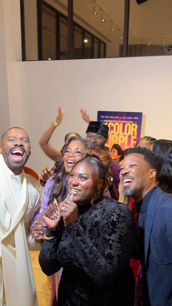 Warner Bros. Picturesのインスタグラム：「The cast of #TheColorPurple showed up and showed out at last night’s Los Angeles screening to celebrate the spirit, love, and energy of this bold new take on a beloved classic. 💜 Only in theaters Christmas Day - Get tickets now: link in bio.」