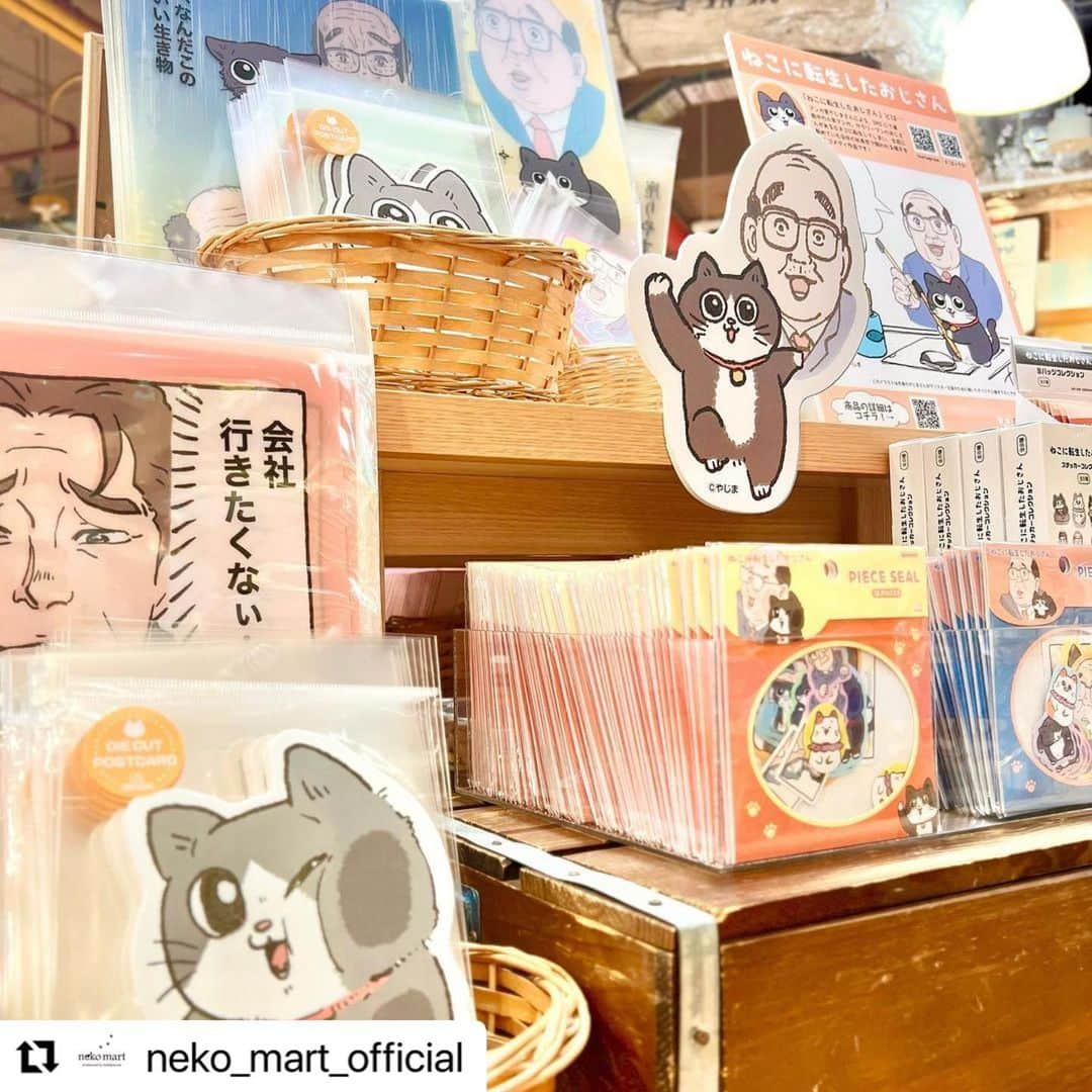 KIDDY LAND officialのインスタグラム：「#Repost @neko_mart_official with @use.repost ・・・ …………………………………………………… ……… ……  ＼✨#ねこに転生したおじさん✨／  サラリーマンのおじさんが ある日猫に転生してしまい、 生前勤めていた会社の社長宅で飼われる様を描く 大人気コメディ作品‼️ 通称『#ねこおじ』のとってもかわいいグッズが登場‼️  ぜひチェックして下さい💫 @yajima_en …………………………………………………………………… … …   #ねこ#ネコ#neko#猫#かわいい #osaka#梅田 #ニャンコ先生ショップ #夏目友人帳 #ニャンコ先生 #緑川ゆき #ねこ雑貨#猫雑貨 #ひこ屋 #wachifield#わちふぃーるど #ワチフィールド #キデイランド大阪梅田店 #ねこキャラグッズと #ねこ雑貨を融合させた #ねこ好きの為の専門店です #nekomart#ネコマート  #kiddyland_nekomart」