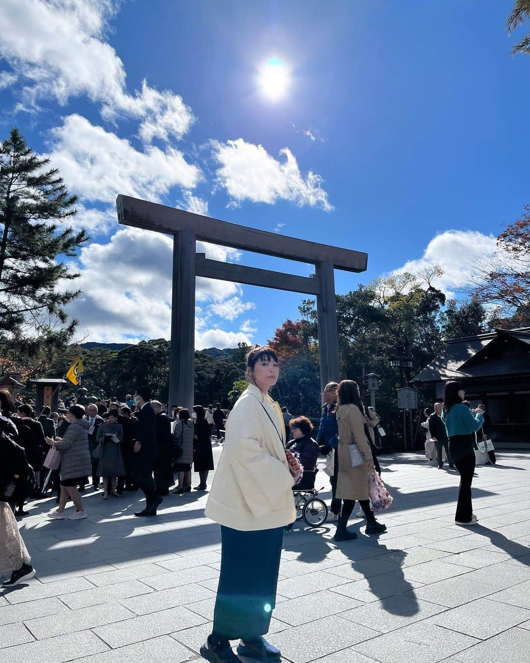 フルカワミキのインスタグラム：「念願の伊勢神宮」