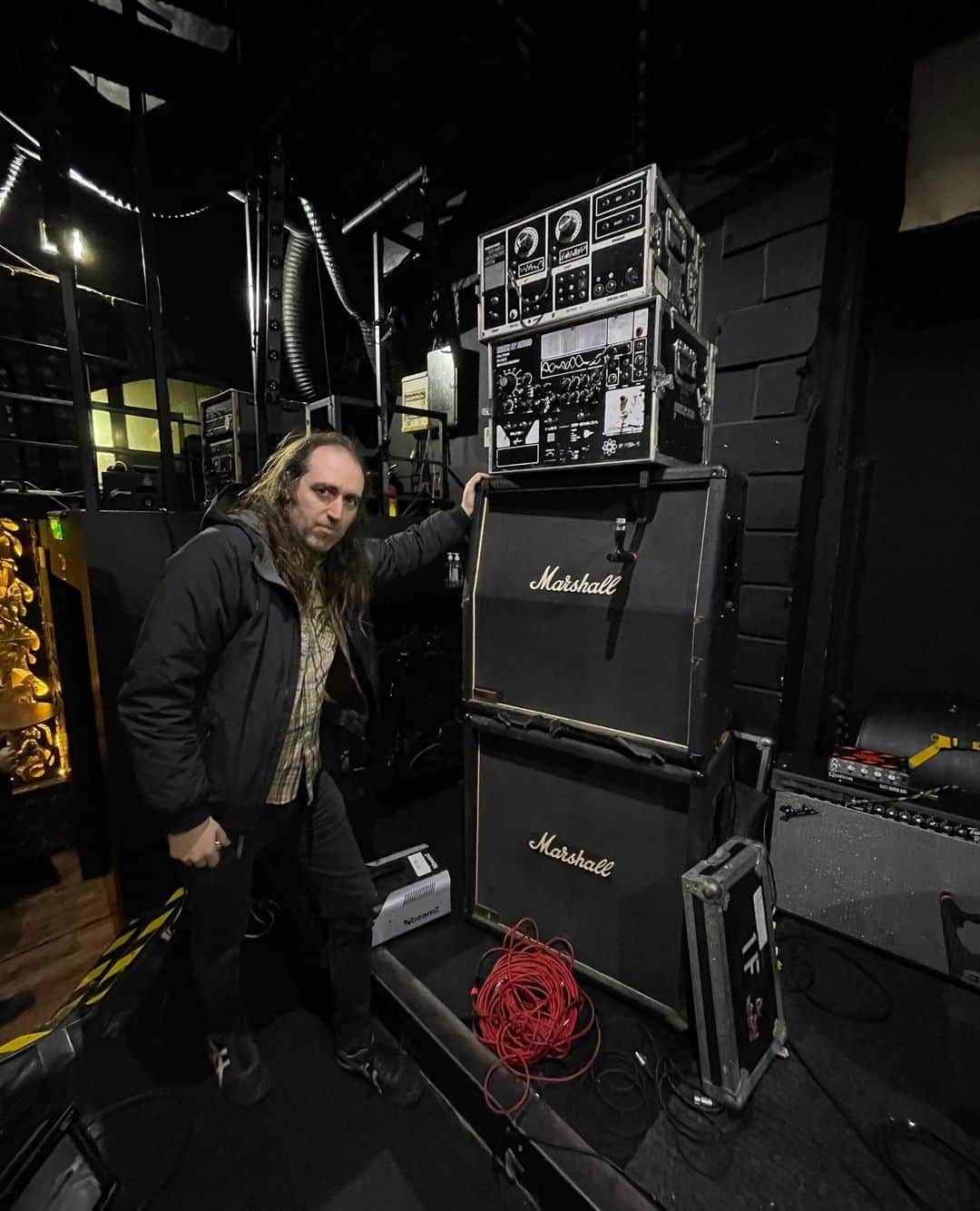 A Place to Bury Strangersのインスタグラム：「I've got all the cables. Who's gonna help me patch this in?」