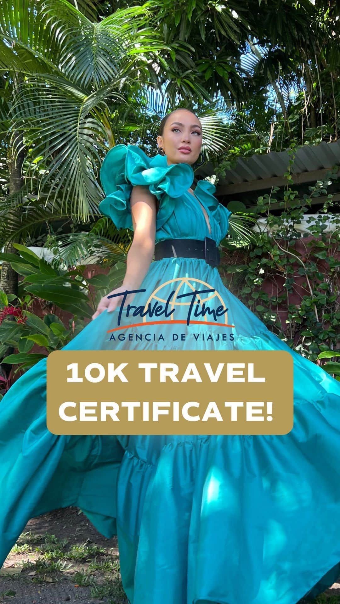のインスタグラム：「The next Miss Universe is...getting a 10K travel certificate from @traveltime_viajes! ✈️🏝  Where will she go? Wherever it is, she’ll have every detail planned by the amazing team at Travel Time.   Let us know what you would do with a 10K travel experience in the comments!   #VamosaVajarConTravelTime #traveltimeagenciadeviajes」