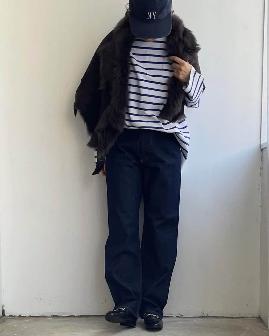 fire serviceさんのインスタグラム写真 - (fire serviceInstagram)「▶︎ _Style: HIGHRISE STRAIGHT _No: FIS-000-231351 _Color: INDIGO RINSE 　 ▷▷▷ Staff: 163cm Size: 25 @fireservice_denim #denim #jeans #denimpants #ootd #ハイウエストデニム  #デニムコーデ#今日のコーデ#今日の服 #デニム好き#アラフォーコーデ #アラフィフコーデ #40代ファッション #ボーダーコーデ」11月18日 12時14分 - fireservice_denim