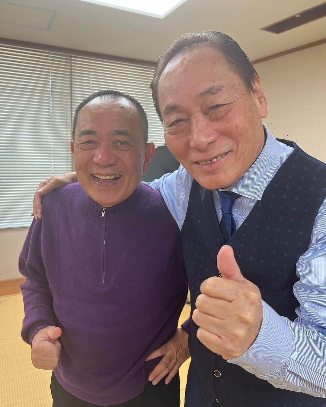 ヨネスケのインスタグラム：「小遊三さんと佐賀県神埼市」