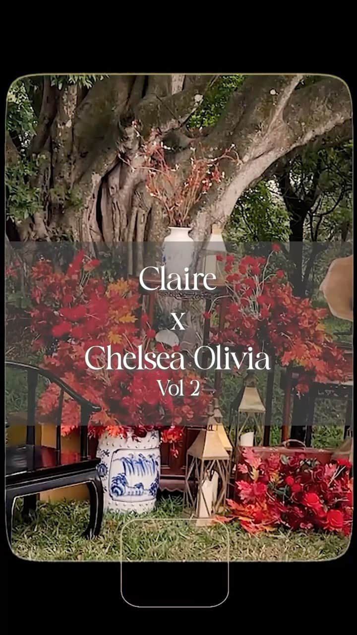 チェルシー・オリビアのインスタグラム：「Months to prepare this collection  #ClairexChelseaOliviaVol2 finally launch!  Kl d tnya knp sama Chelsea lg krn kita ud dpt bngt chemistrynya since we are best friend more like sisters jd udh ga susah buat brainstorming😍  + bnyk bngt yg dm dari tahun lalu nungguin collab vol 2 nya sm @chelseaoliviaa   Di koleksi kali ini kita tetep pengen kalian nyaman ( itu penting dan harus bngt biar happy kl pake baju bgs dan nyaman) keliatan cantik, elegant, “ayu” dan kalem😍   D balik baju2 ini jg tersimpan doa dan harapan kami untuk kalian menjelang tahun baru Imlek 2024 lhoo… ada tree of life skort, ada Divelera Dress, ada Blueviera Set ada tie knot dress. Penelipe Patches dll… ( artinya bs d baca d caption @claire.ateliers 😆 ) biar kita smua kedepannya lebih baik lebih maju, sehat dan bahagia selalu😍  Harapan dari aku and @chelseaoliviaa smoga kalian suka dan bs jadi cantik + nyaman bersama d upcoming next CNY 🎋🧧」