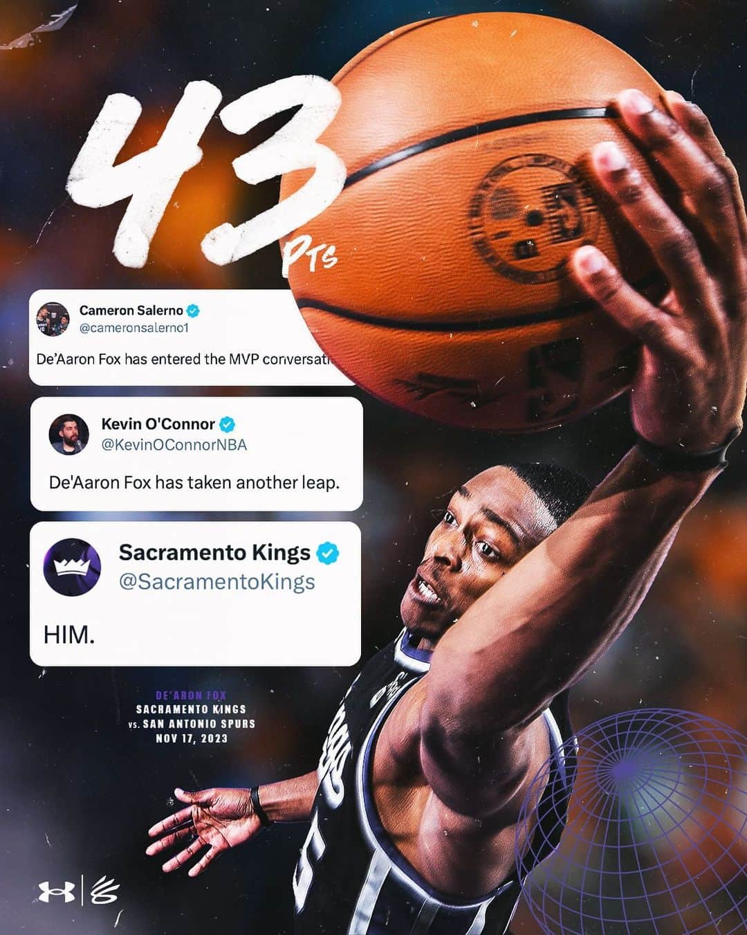 Under Armour Basketballのインスタグラム：「@swipathefox is HIM 😤」