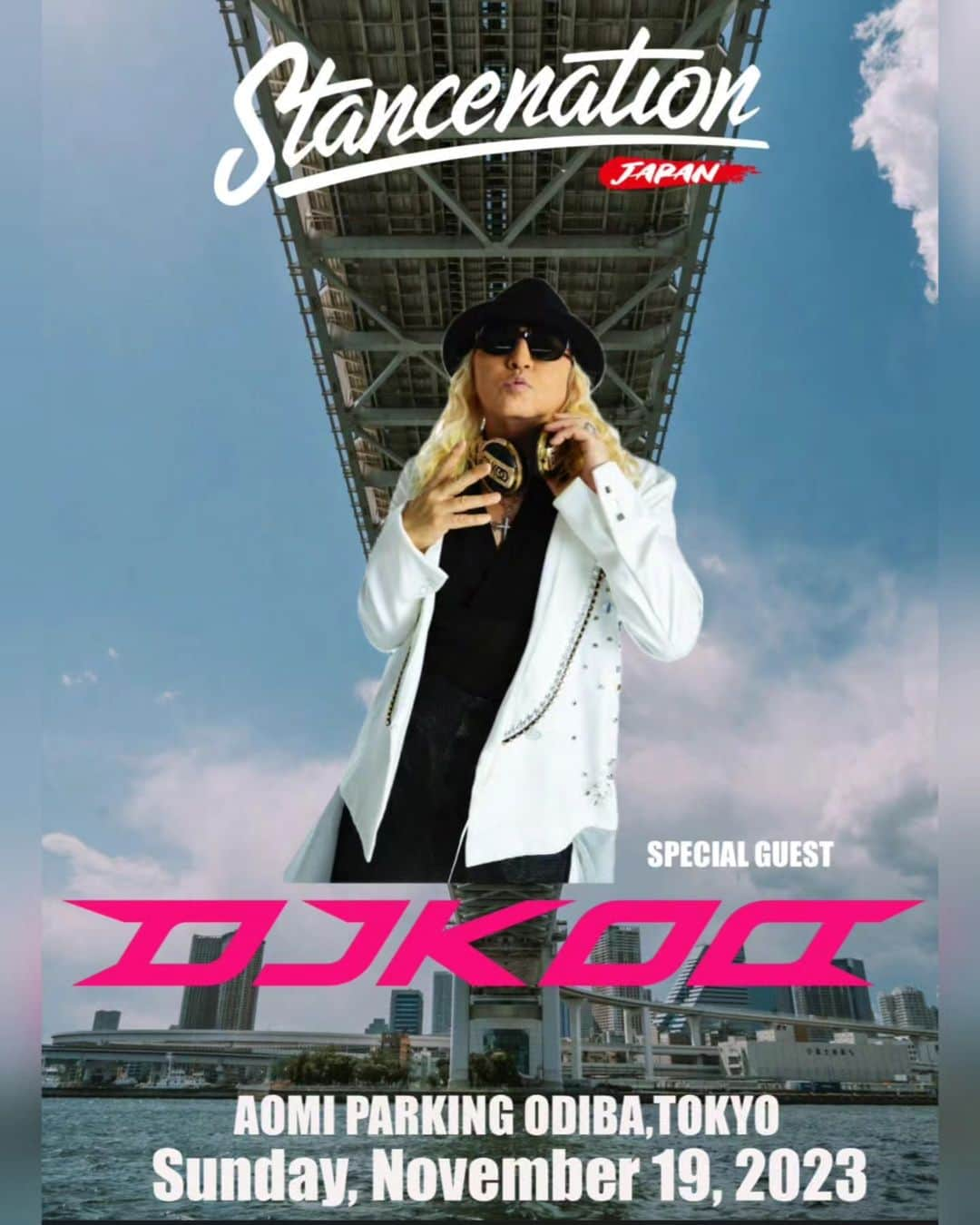 DJ KOOのインスタグラム：「STANCENATION JAPAN TOKYO 2023 11月19日(日) 東京 お台場　青海NOP区画 時間：11:00〜16:00  スペシャルカーの祭典をDJで爆アゲ DO DANCE！！  皆さんと一緒に盛り上がれるの超楽しみです お台場で会いましょう！！   https://www.stancenation-japan.com/   #STANCENATION  #DJKOO」