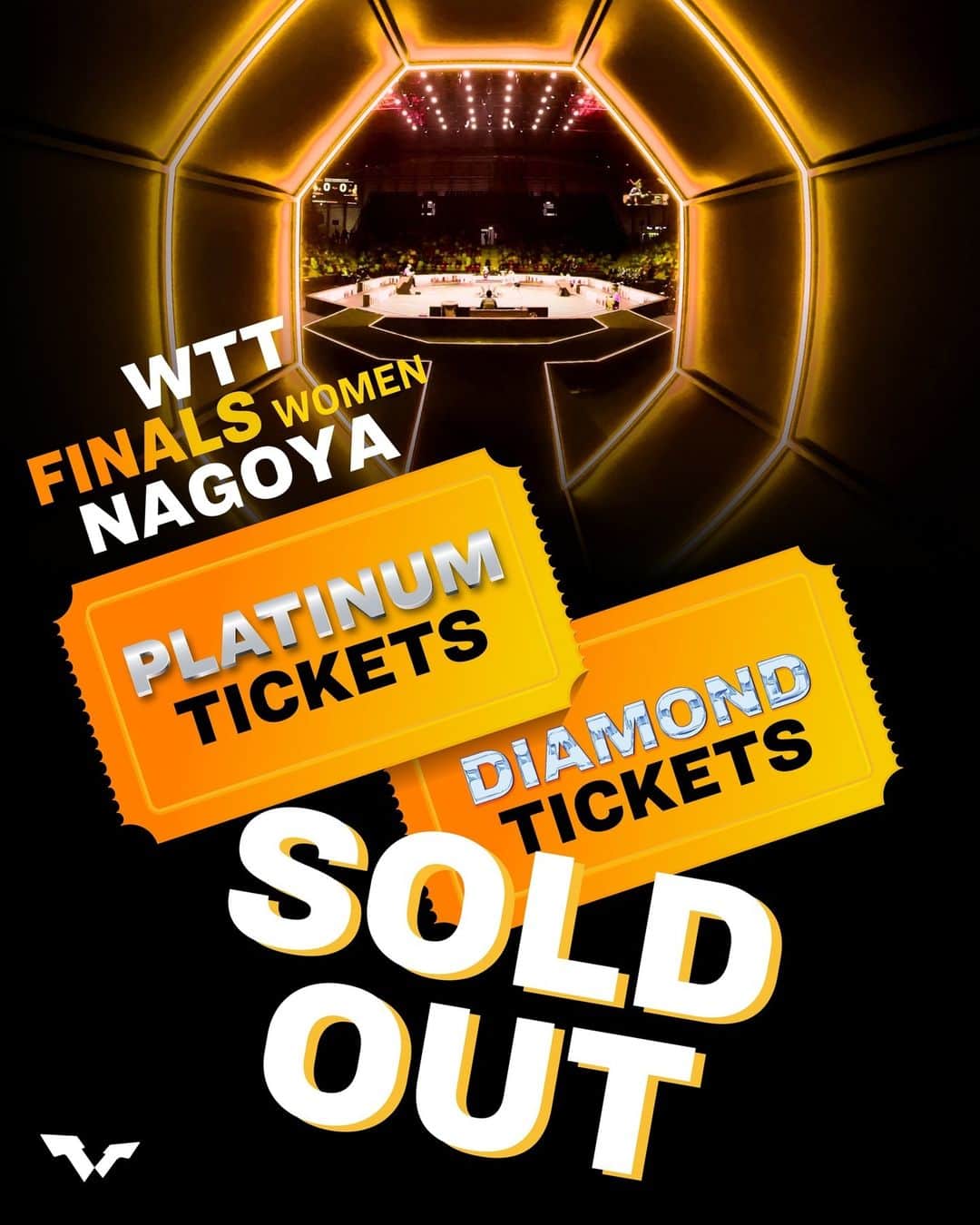 ITTF Worldのインスタグラム：「Platinum and Diamond tickets to #WTTNagoya are now SOLD OUT, so take your chance now - grab your tickets to witness the action with your very own eyes 👉 bit.ly/WTTNagoyaTixENG 🎟 ⁠ ⁠ #WTTFinals #TableTennis #PingPong⁠ @TVTokyo_PR」