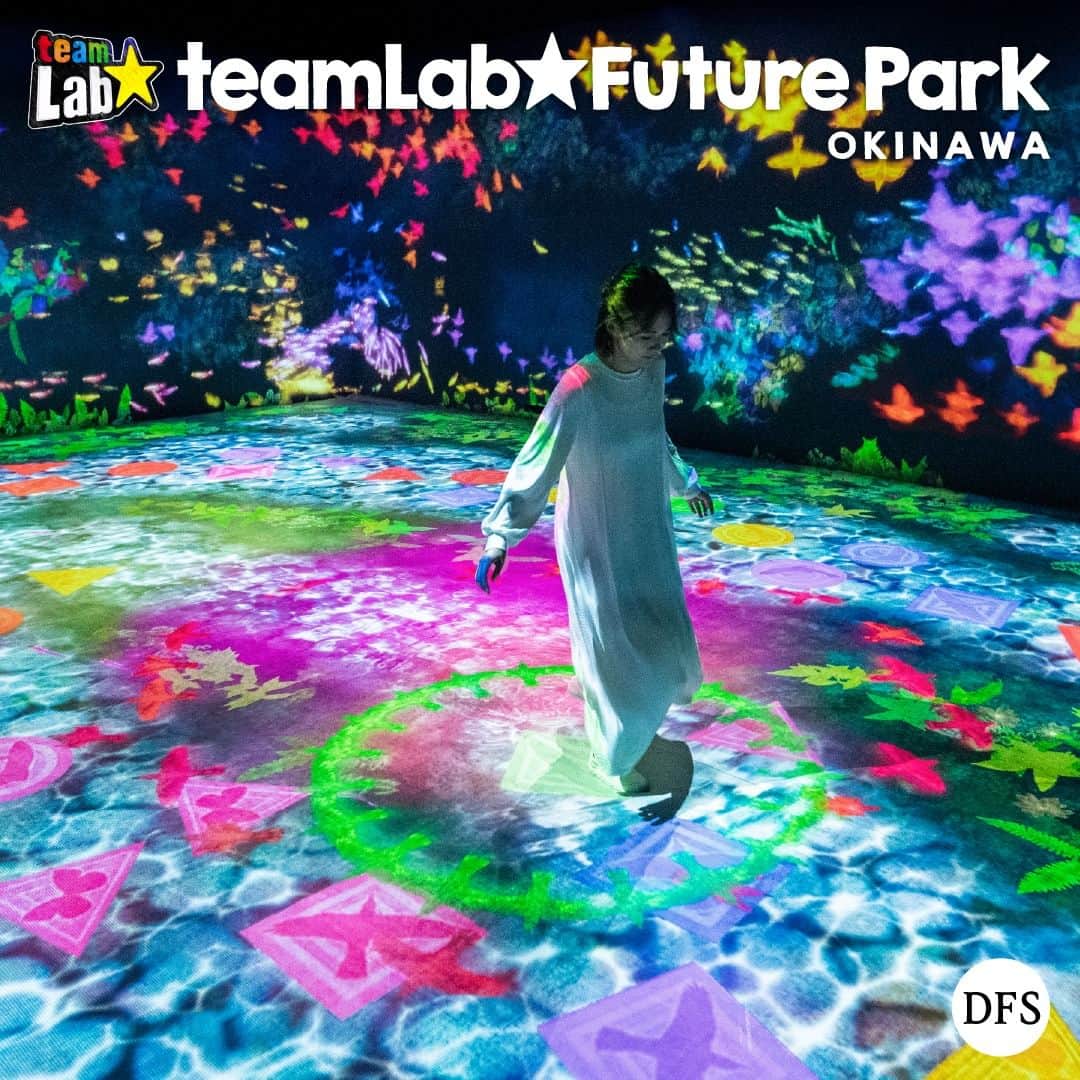DFS & T Galleriaのインスタグラム：「"teamLab Future Park Okinawa” will be on permanent exclusively on the third floor of T Galleria by DFS, Okinawa. The opening is scheduled for December 15, 2023.  Tickets are on sale from today! Tickets can be purchased via the link in the @dfsjapanofficial profile.  We look forward to welcoming you all 💐  #DFSOfficial #DFSOkinawa #teamLabOkinawa #teamLabFuturePark #Okinawa #OkinawaTrip #DFSteamLab #TGalleriaOkinawa #VisitOkinawa #OkinawaArt #Japan #Art @teamlab_futurepark」