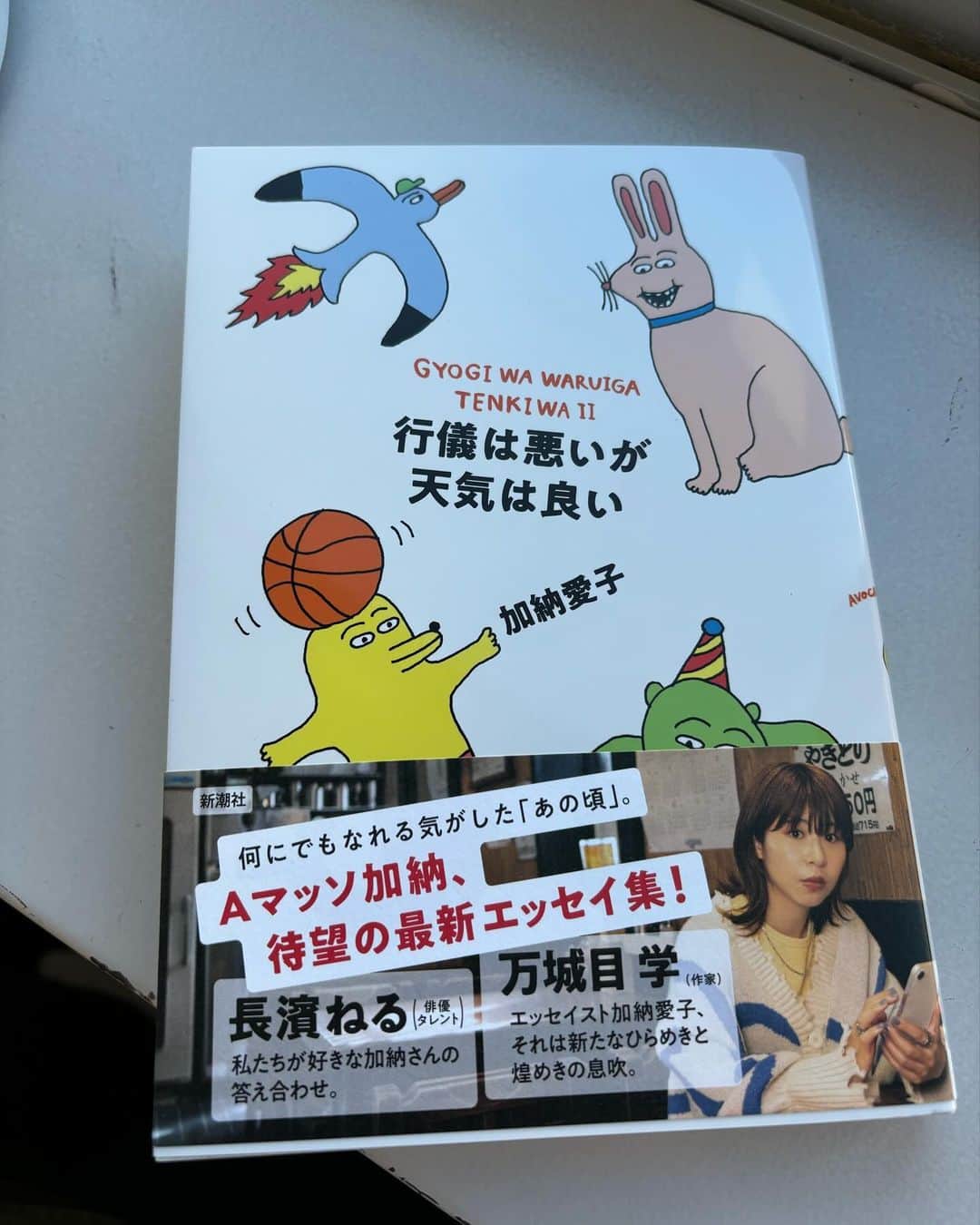 東野幸治のインスタグラム：「Aマッソ加納愛子が「行儀は悪いが天気は良い」というエッセーにフワちゃんのことが書いてあった。 彼女らしいエピソードでしっくりきた。 作中より。 私たちの友だちがみんなの友だちになった。これほど痛快な気持ちになったことはなかった。 良いエッセーです！  あっM-1の本は大丈夫です！」