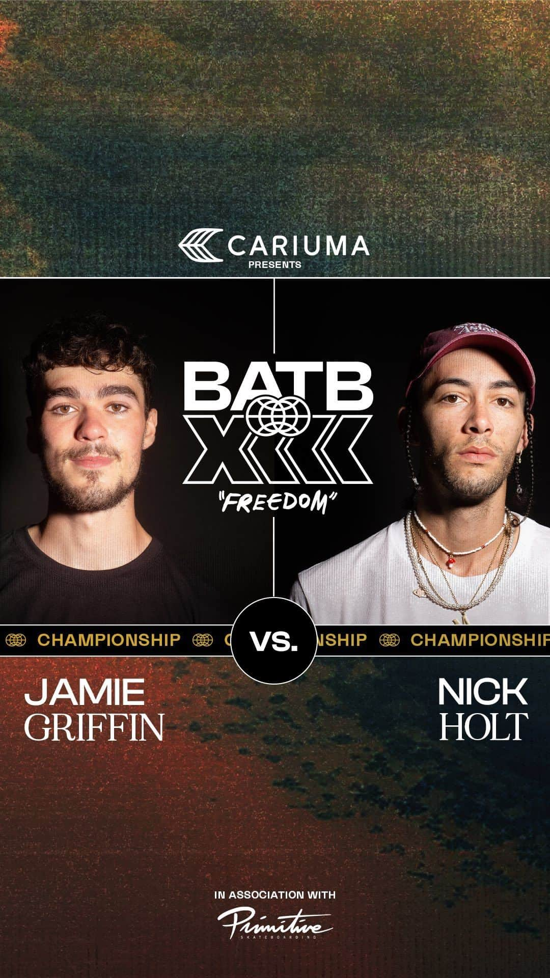 The Berricsのインスタグラム：「The time has come!! After 6 months of battles, @snakefarmco ‘s newest pro @nick_bolts goes head to head with the defending champion @_jamiegriffin . The championship match of BATB 13 Freedom presented by @cariumaskateboarding is here and will be the last one in the building!!   Hit the link in bio to watch the Finals Match of BATB 13 between Nick and Jamie now playing on TheBerrics.com #skateboardingisfun #berrics #batb13」