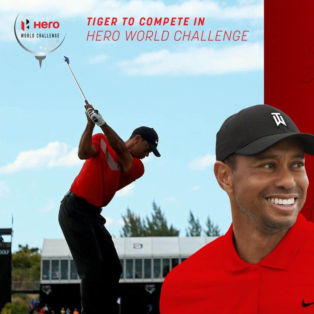 タイガー・ウッズのインスタグラム：「Tournament host Tiger Woods to play in the 2023 #HeroWorldChallenge. He is joined by exemptions Justin Rose and Lucas Glover to round out the field of 20 set to complete at Albany, Bahamas Nov. 30 – Dec. 3」