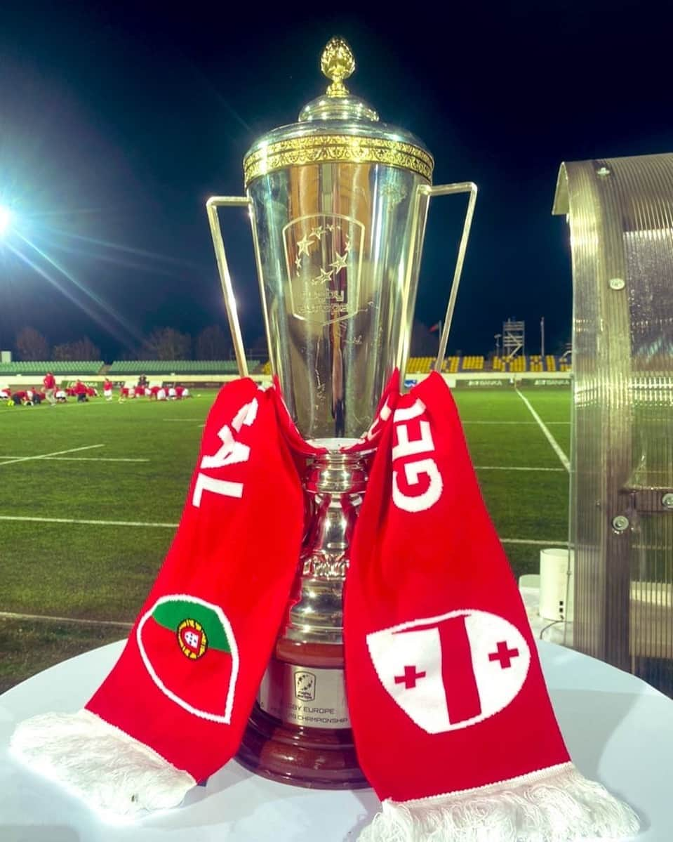 ワールドラグビーのインスタグラム：「🏆 Here is what we’re playing for tonight as Georgia take on Portugal in the U18 Championship Final. #U18Final   📺 Live on our YouTube channel and rugbyeurope.tv at 6:30pm CET」