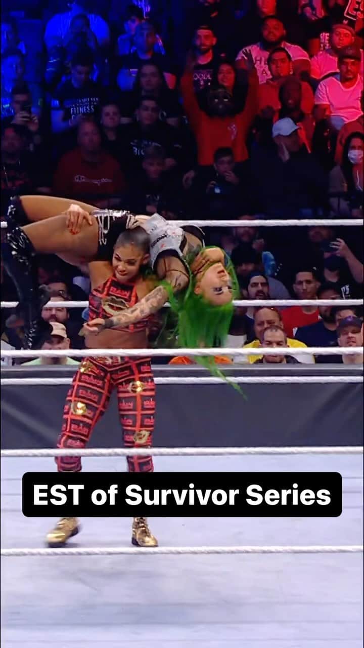 WWEのインスタグラム：「@biancabelairwwe defied the odds to become sole survivor in 2021! #SurvivorSeries」