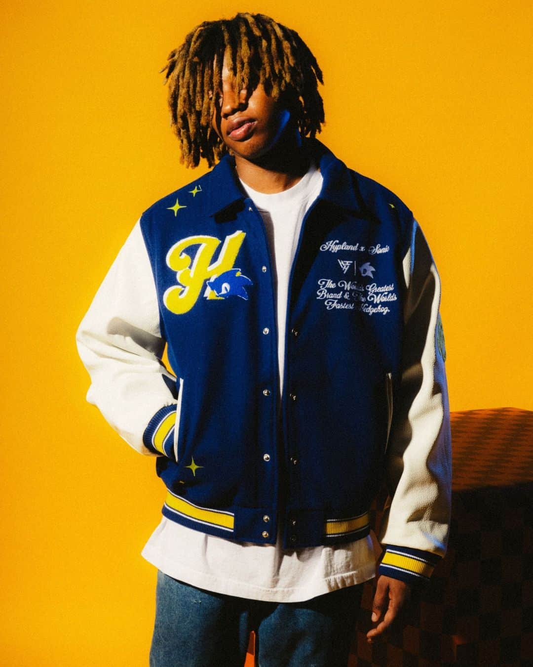 SEGAのインスタグラム：「🚀 Hypland x Sonic Drop 2.0 is officially launching TODAY on Hypland.com! 🔥 Check out some of the top picks, including the eye-catching SuperSonic Varsity Jacket 👀.  This collection is limited, features exclusive designs, and ships to most territories worldwide. Don't miss out—shop now! 🌎✨」