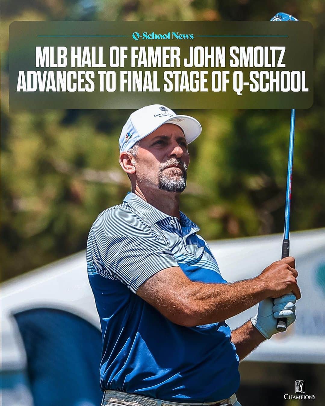 PGA TOURのインスタグラム：「Smoltz secured a T14 finish, earning him one of just 18 spots from the Buckhorn Springs site that advance to Final Stage.   The top five at Final Stage will earn Champions Tour status for 2024.」