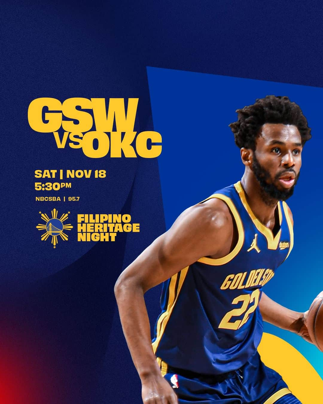 ゴールデンステート・ウォリアーズのインスタグラム：「Saturday showdown  Filipino Heritage Night || #DubNation」