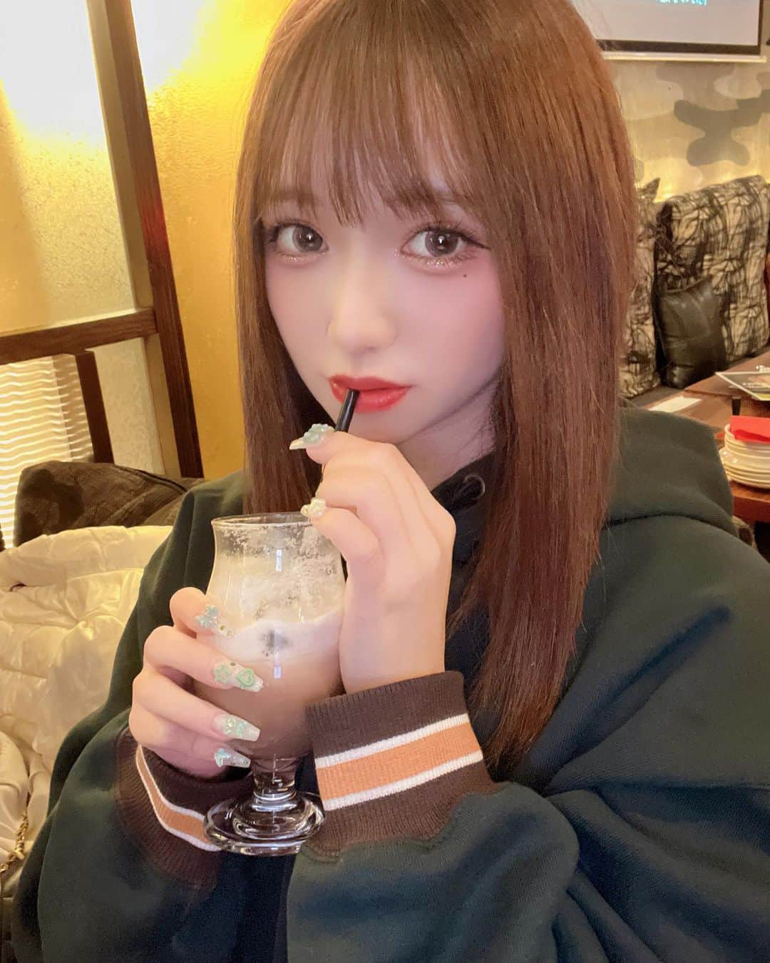 胡蝶さなのインスタグラム：「あいしゅここあ🧋」