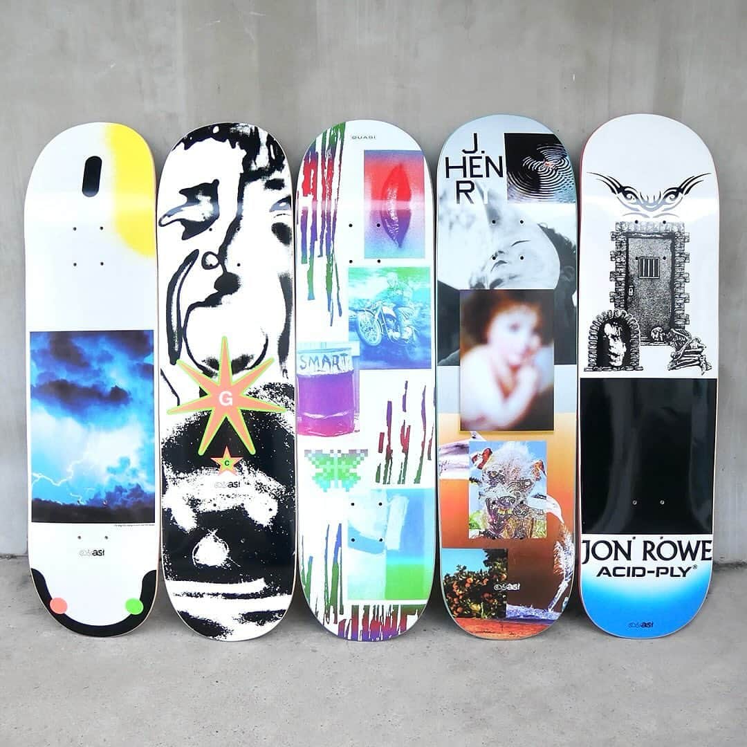 のインスタグラム：「@quasiskateboards から🆕デッキ入荷しました‼️  CALIFORNIA STREET 東京都渋谷区代官山町7-3 Tel 03-3461-9725 Store Hours 12:00 ~ 19:00 通販 : 17時までのご注文で即日発送 年中無休(12/31 ~ 1/3 を除く)  @quasiskateboards  #quasi #クワージー #skateboard #skateboarding #skater #カリフォルニアストリート #カリスト #スケートボード #スケボー #スケーター #californiastreet #calst」