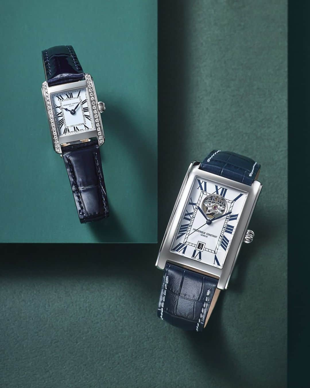 Frederique Constant Japanさんのインスタグラム写真 - (Frederique Constant JapanInstagram)「今年も頑張った自分に、また、ペア使いでも楽しめる「クラシック カレ」日本限定モデルで大切な時をすごして。   スクエア型「カレ」のケースを用いたコレクションから、今年の新作はネイビーカラーで仕上げた上品なタイムピース。 ローマンインデックスやオニオンリューズ、クラシカルな表情の「カレ」が生み出す上質な雰囲気に包まれる時間とともに。   《クラシック カレ オートマチック ハートビート》 FC-315WN4C26 /￥247,500(税込) 自動巻き、3気圧防水、ステンレススチール、日本限定 《クラシック カレ レディース》 FC-200WN1CD16 /¥324,500 (税込) クォーツ、3気圧防水、ステンレススチール、日本限定  フレデリック・コンスタント 2023 クラシック カレ キャンペーン開催中 . . . #FrederiqueConstant #swiss #swissmade #swisswatch #wristwatch #artdeco #carree #diamond #フレデリックコンスタント #メンズウォッチ #レディースウォッチ #レディースファッション #メンズファッション #時計 #腕時計 #大人時計 #大人ファッション #ペアウォッチ」11月18日 19時00分 - frederiqueconstantjapan