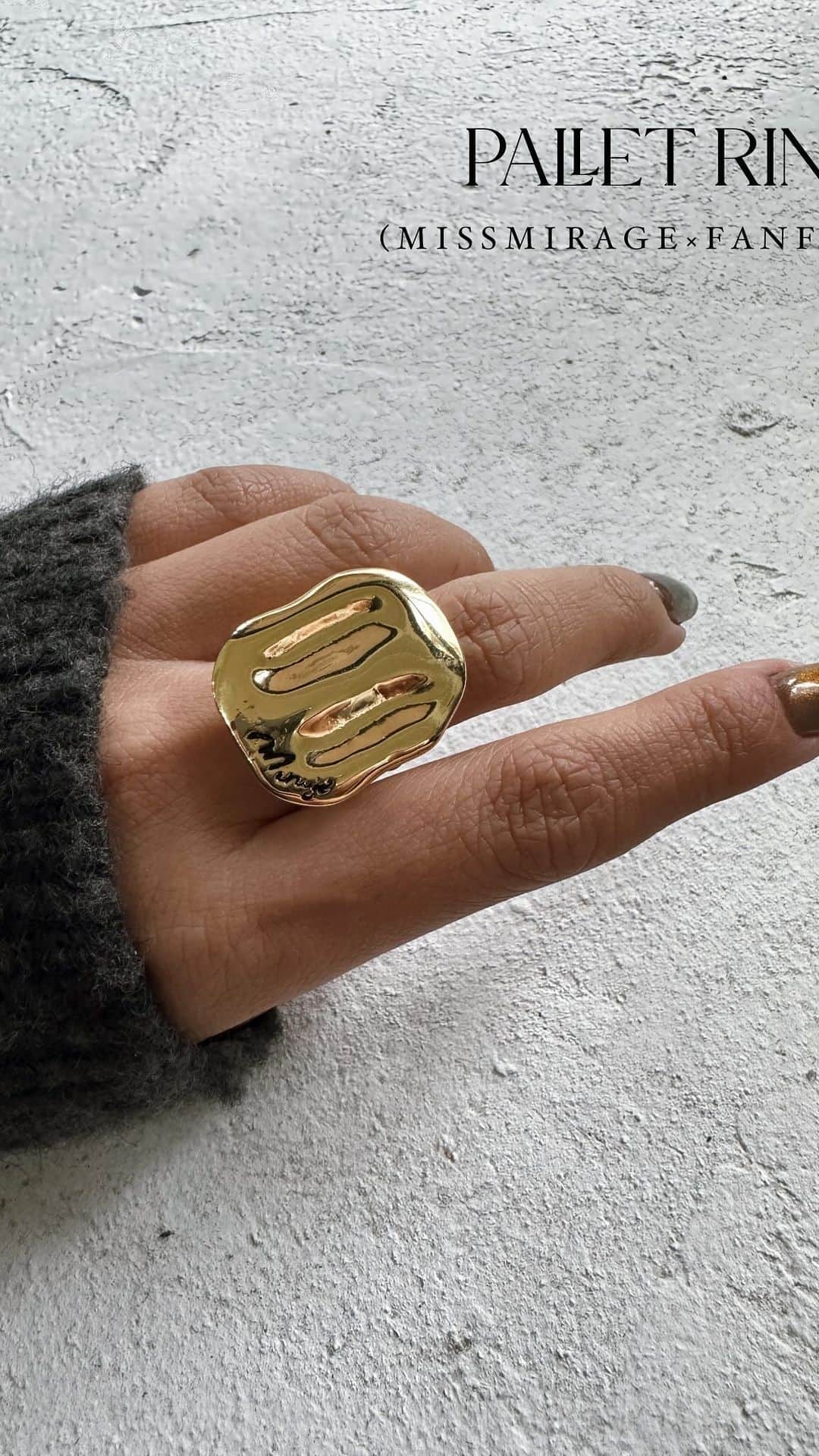FanFanのインスタグラム：「Pallet Ring💍  @mirage.missmirage  マイアス商品1個以上 マイアス商品5000円以上 お買い上げの方 お買い上げの方 先着200名様にプレゼント🎁」