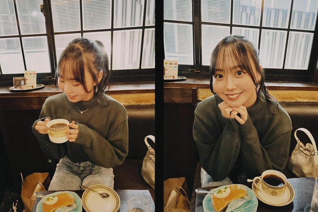 渡邊美華さんのインスタグラム写真 - (渡邊美華Instagram)「レトロなカフェだった☕*° . . . . . . . #大学生 #大学生の日常 #大学生の暮らし #カフェ #カフェ巡り #カフェ部 #カフェ散歩 #レトロカフェ #レトロカフェ巡り #ポニーテール #ポニーテールアレンジ #ポニーテール女子 #タートルネックニット」11月18日 20時01分 - mika_watanabe1215