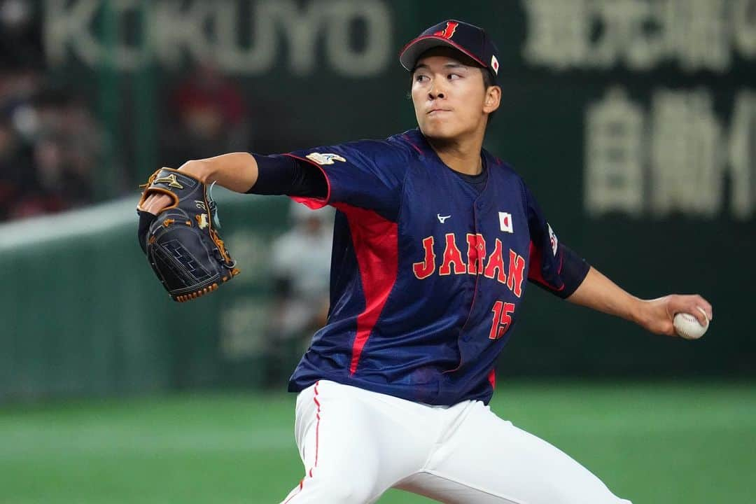 侍ジャパンさんのインスタグラム写真 - (侍ジャパンInstagram)「18日、「カーネクスト アジアプロ野球チャンピオンシップ2023」の3日目が行われ、侍ジャパンはオーストラリアと対戦。早川隆久の5回完全投球や藤原恭大の3安打などで10対0の8回コールド勝ちを収め、明日の決勝戦に弾みをつけました。  https://www.japan-baseball.jp/jp/news/press/20231118_2.html  #侍ジャパン #アジチャン #早川隆久 #小園海斗 #古賀悠斗 #万波中正 #吉村貢司郎 #藤原恭大 #石橋康太 #佐藤隼輔 #野村佑希 #清水達也」11月18日 20時37分 - samuraijapan_official