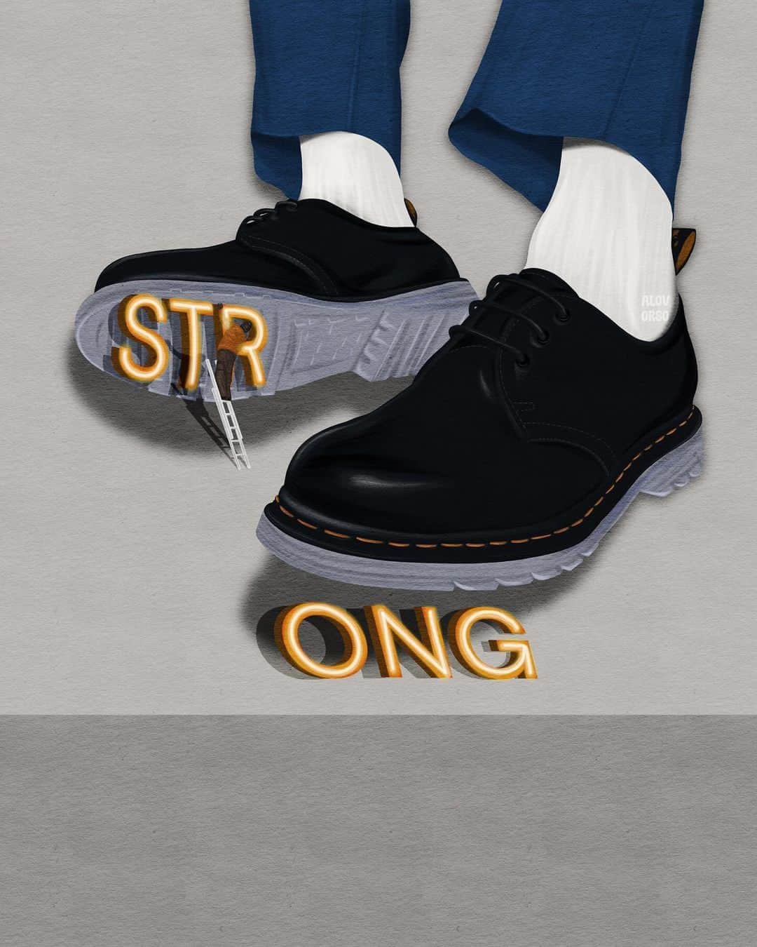 ドクターマーチンのインスタグラム：「#DMsChallenge is our monthly competition to celebrate and reward our creative community of wearers. This month our theme is INNOVATION. Choose your favourite medium, and showcase your interpretation of the theme using the hashtag for the chance to win a pair of Docs and have your work featured here. Entries close 30.11. T&Cs apply via the link in bio.」