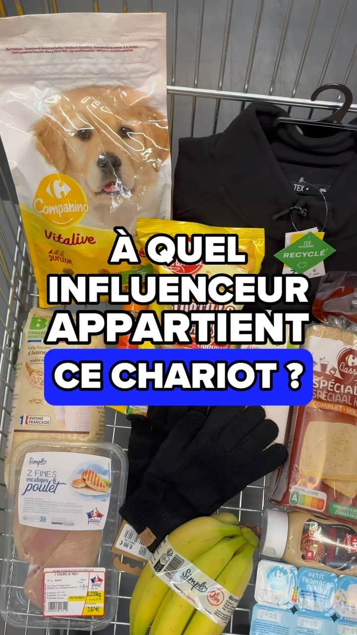 Carrefour Franceのインスタグラム：「Les courses de l’influenceur mystère sont de RETOURRR ! 🔎👀  Indice : 🏔️  #carrefour #devine #courses #influenceur」